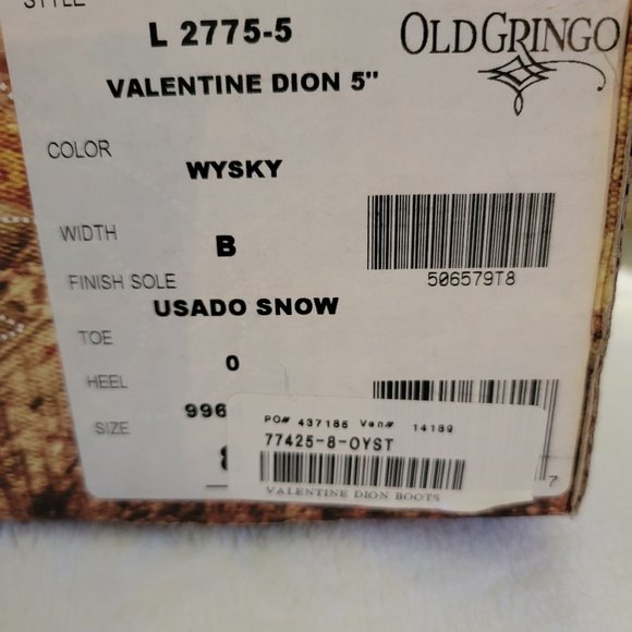 Old Gringo short boot - color whiskey - Picture 3 of 3